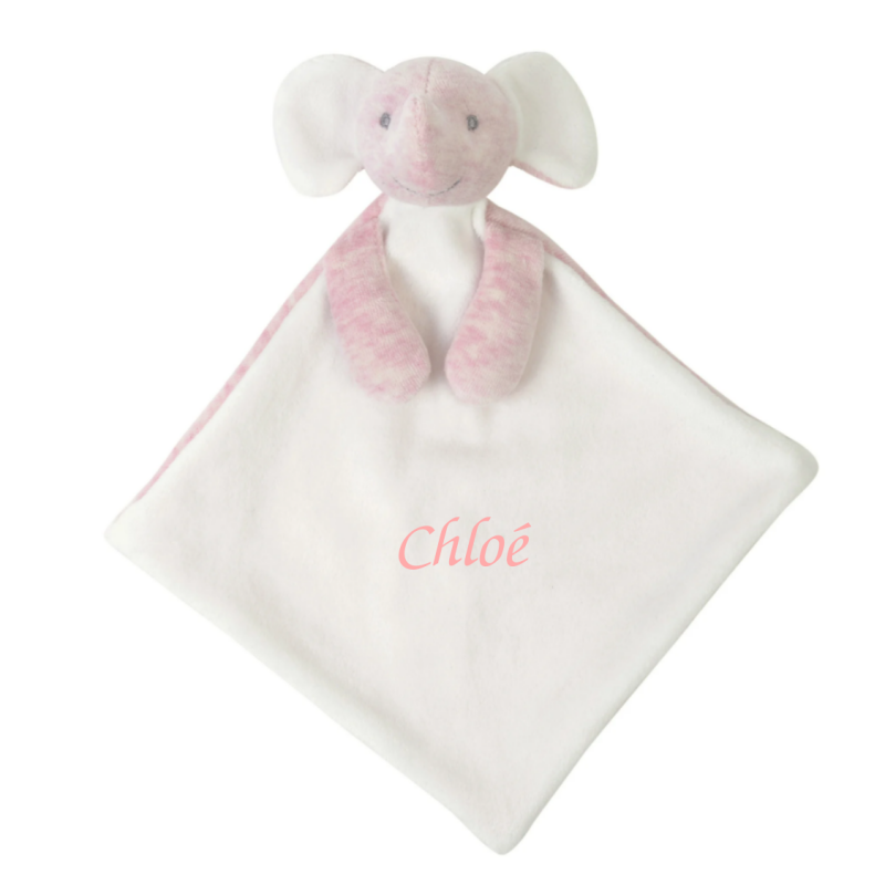 Bam bam - comforter elephant pink white 25 cm 